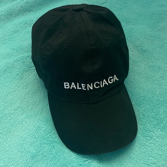 Balenciaga Black Logo Cap - Picture 1 of 5
